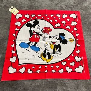 Vintage Disney Mickey and Minnie Bandana